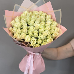 51 белая роза (Кения)